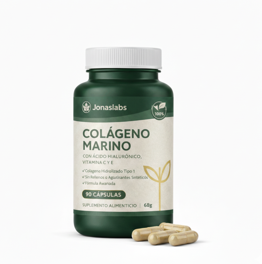 Colágeno hidrolizado con ácido hialurónico y vitamina C