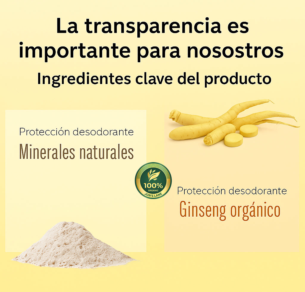 Desodorante natural sin aluminio